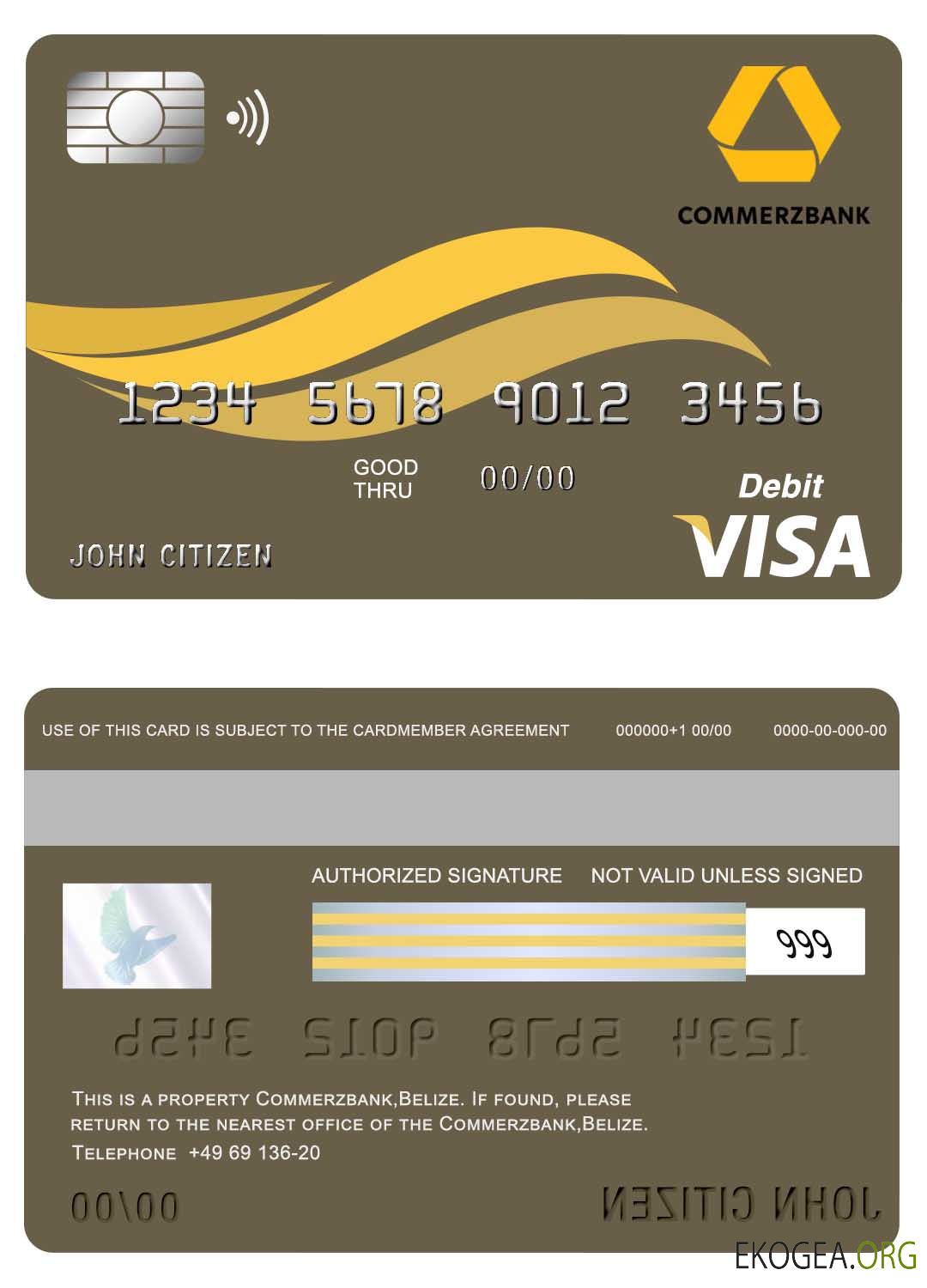 Carte visa Belize Commerzbank